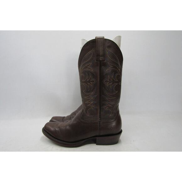 Ariat Mens Size 9 D Brown Leather Cowboy Western Boots main image 11